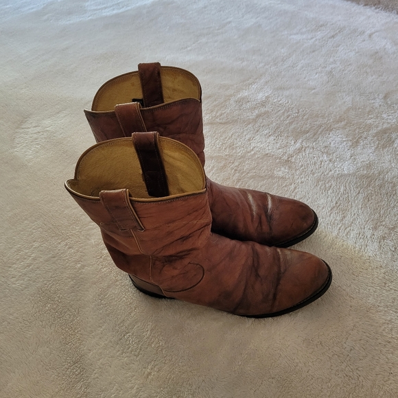 Justin Jackson Boots, Men's Size 9.5 EE (Wide) - Chestnut - Picture 3 of 10